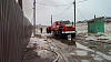 Пожарные и добровольцы ликвидировали пожар на складе пиломатериала в деревне Столбова Иркутского района