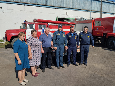 Поддержка добровольных пожарных формирований Заларинского района