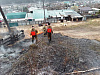 Добровольцы Бодайбинского ДПК продолжают плановые отжиги сухой растительности