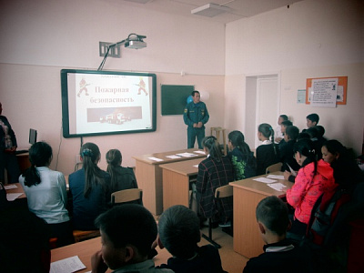 Уроки безопасности в Булусинской школе
