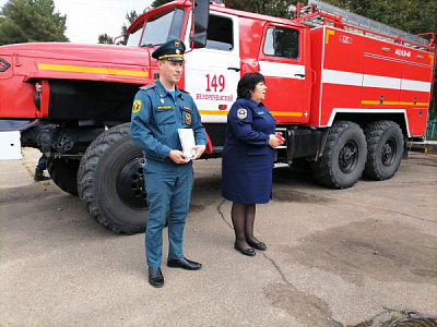 Месячник по правилам пожарной безопасности стартовал городе Усолье-Сибирское