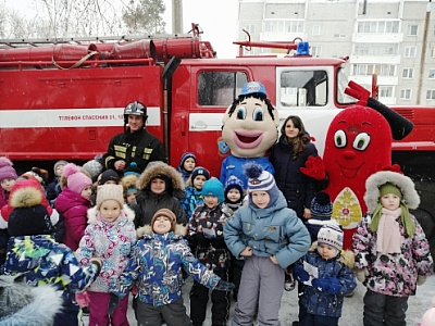Месячник пожарной безопасности в детском саду «Буратино»