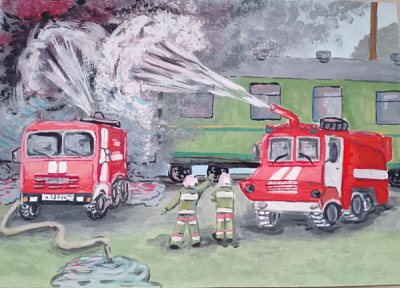 Изучаем правила пожарной безопасности, через творчество