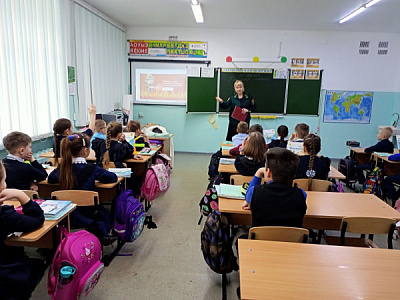 Беседы о пожарной безопасности в школе №2 поселка Магистральный