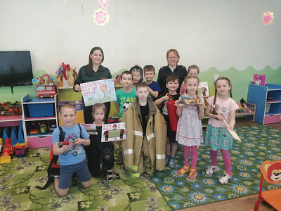 Подготовительная группа детского сада «Светлячок» поселка Усть-Уда узнала все о лесных пожарах