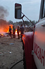 Пожарные добровольцы Хазанского МО ликвидировали возгорание на свалке
