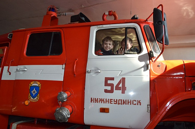 Экскурсия в пожарно-спасательную часть № 54 г. Нижнеудинска 