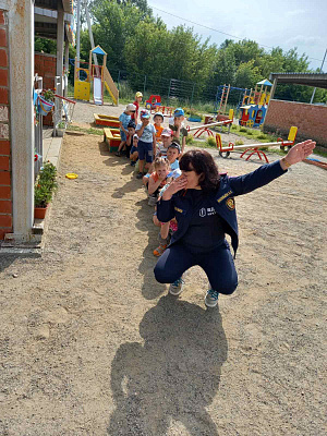 Подвижные игры по пожарной безопасности в детском саду №7 города Иркутска