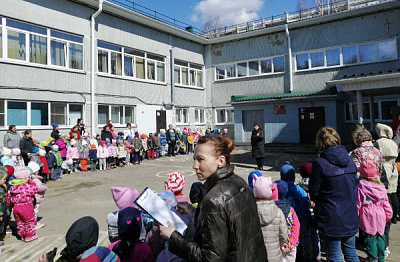 Учебно-тренировочная эвакуация в детском саду №28 города Иркутска