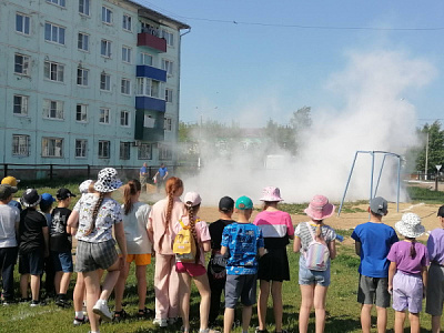 Профилактические мероприятия по пожарной безопасности        на летних детских площадках города Усолье-Сибирское и Усольского района