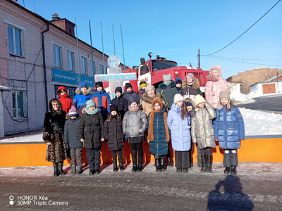 Дети в гостях у пожарных города Черемхово