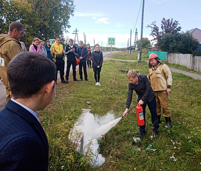 Профилактические мероприятия от добровольных пожарных Зиминского района