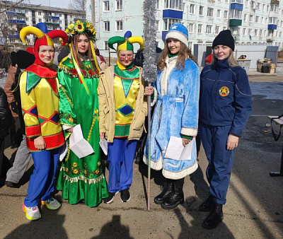 Празднование Масленицы в городе Усолье-Сибирское 