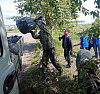 Тулунское районное отделение ВДПО вышло на уборку города