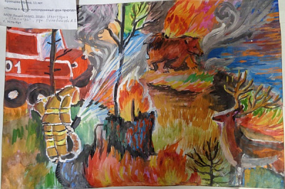 Итоги муниципального этапа Всероссийского конкурса детского рисунка на противопожарную тему