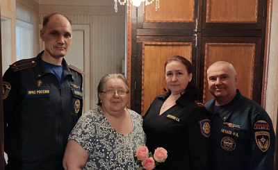 Поздравления ветеранов пожарной охраны города Усть-Кута