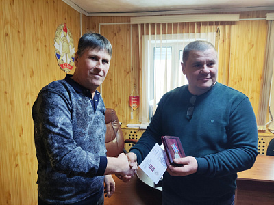 В Усть-Куте наградили сотрудников Всероссийского добровольного пожарного общества