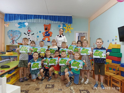 Профилактическое мероприятие "Безопасный Новый год" в детском саду №102 города Братска 