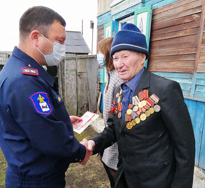ВДПО Заларинского района поздравило ветеранов с днем Победы!