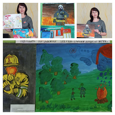Конкурс рисунков на пожарную тему прошел в Тулуне