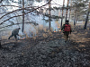 Добровольцы Юголока остановили ландшафтный пожар