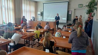 О пожарной безопасности пятиклассникам города Усолье-Сибирское