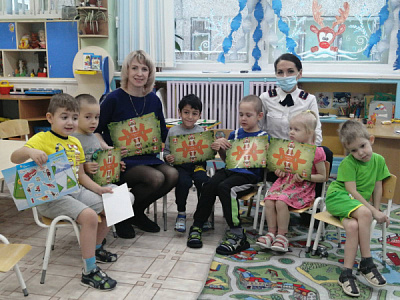 Мероприятие "Безопасный Новый год" в детском саду №110 города Братска